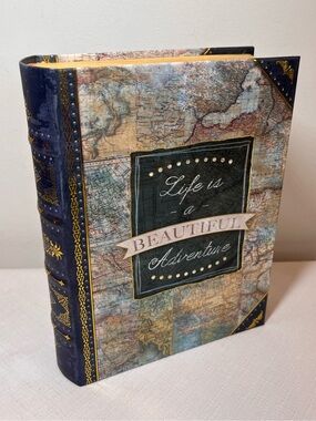 Life Is a Beautiful Adventure Decorative Book Box & Mindfullness Mini book